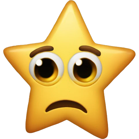 Star eyes and surprise mounth emoji