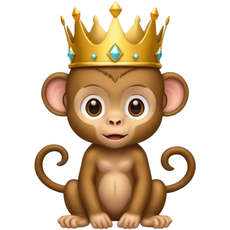 Royalty baby monkey emoji