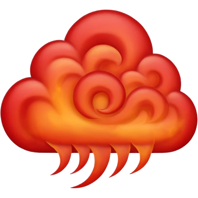 red smoke swirl   emoji