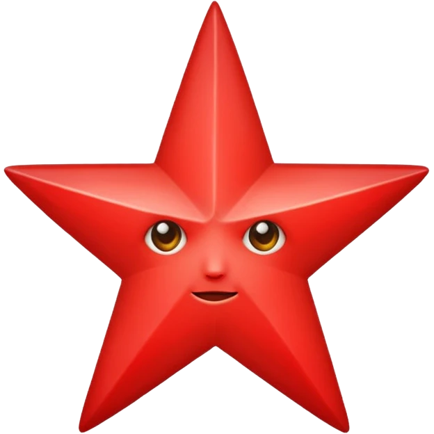 I wan a red star with 5 points emoji