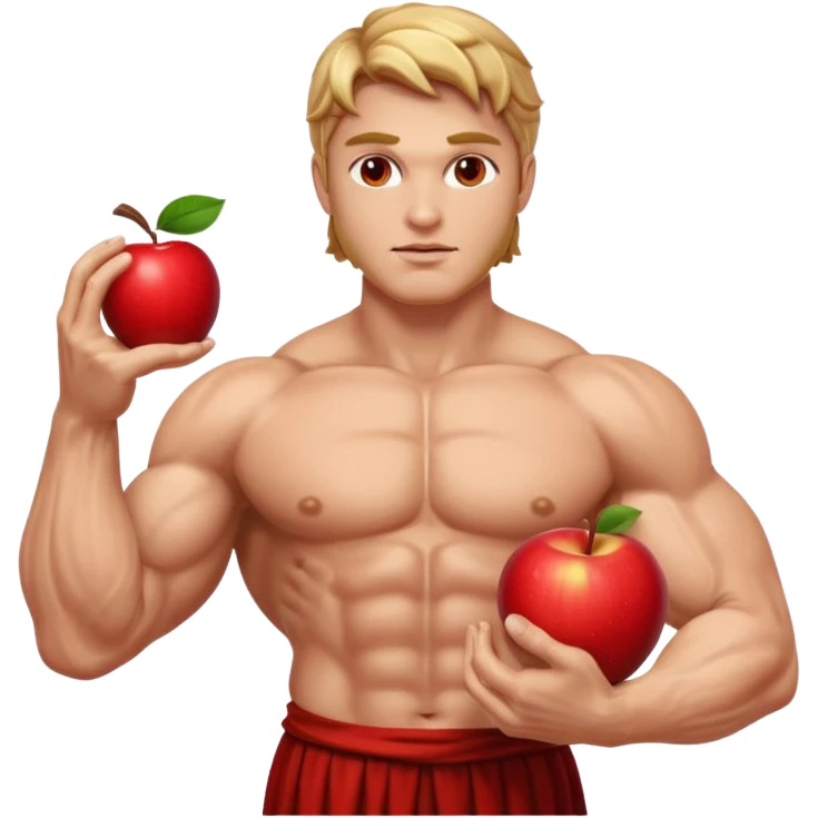 greece god with an apple emoji