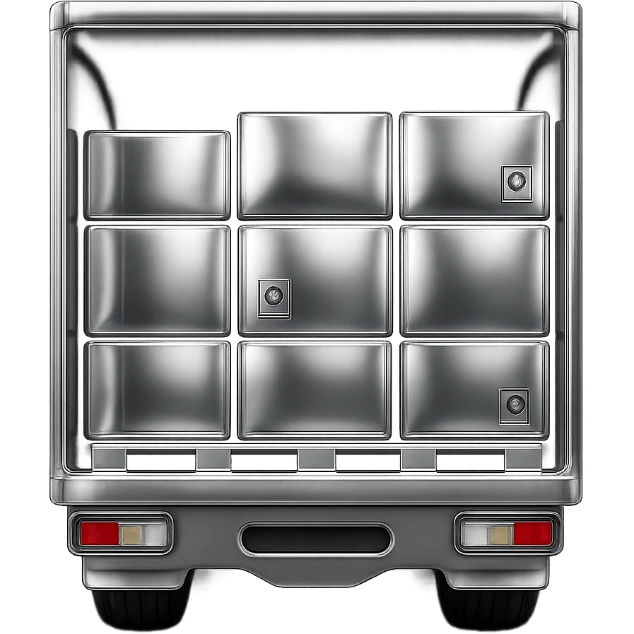 Transform this emoji into a 3D chrome style with a highly reflective metallic look, keeping all details and pose the same, no background. emoji