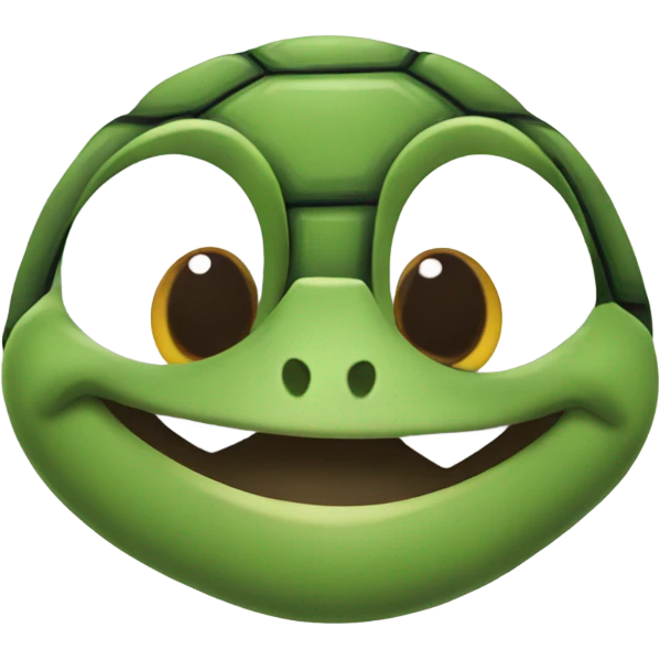 Turtle smiling emoji