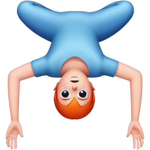 upside down person emoji