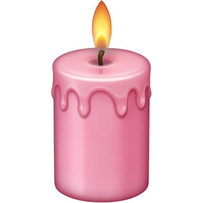 make a candle in girly with light pink tones. emoji