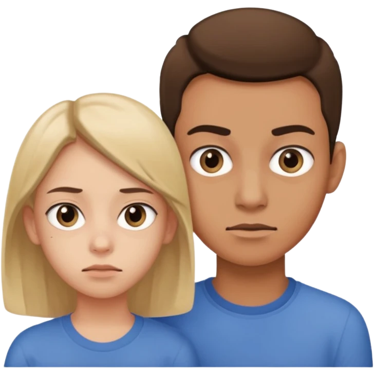 Indifference - lack of interest, concern, or sympathy - teenager rolling eyes with parent behind them emoji