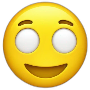 Yellow smily face with side eyes emoji