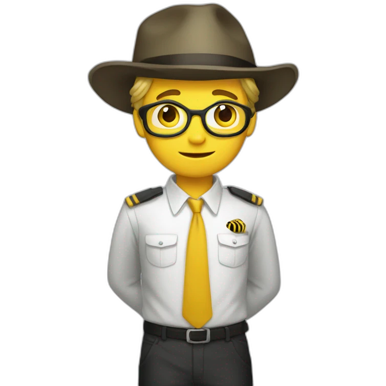 Abeille détective  emoji