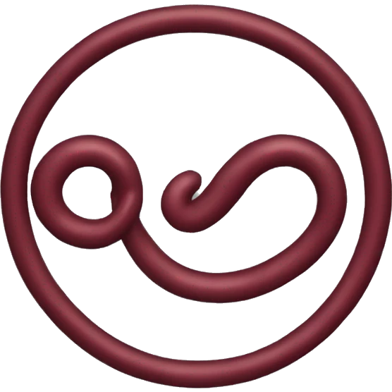 dark red loop emoji