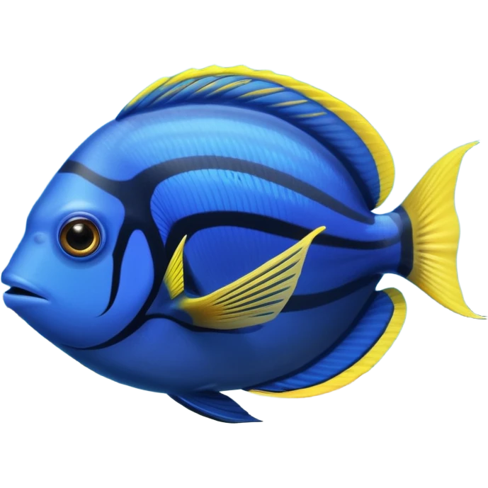 blue tang fish aquarium emoji