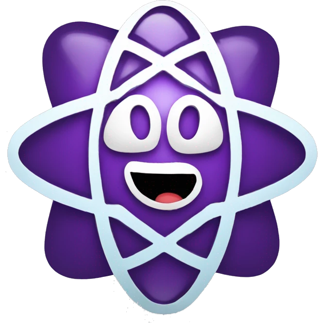 happy nuclear atom emoji