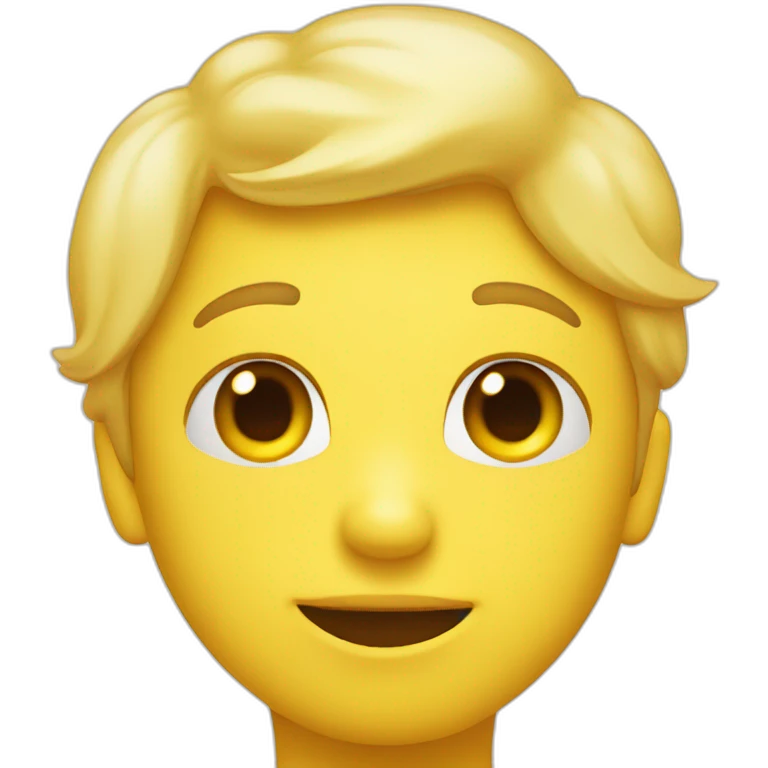 yellow face emoji saying thank you emoji