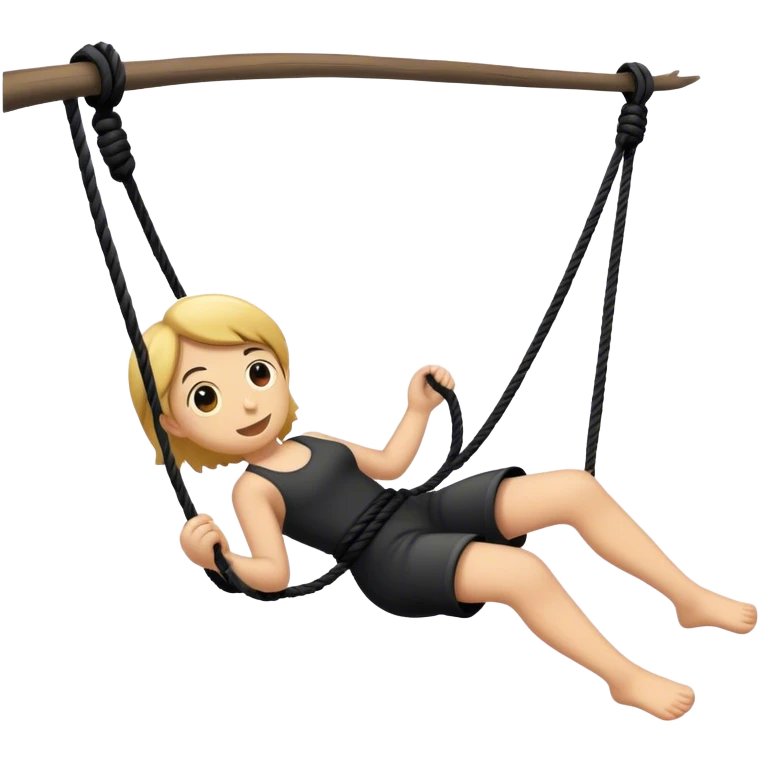 black rope swing emoji