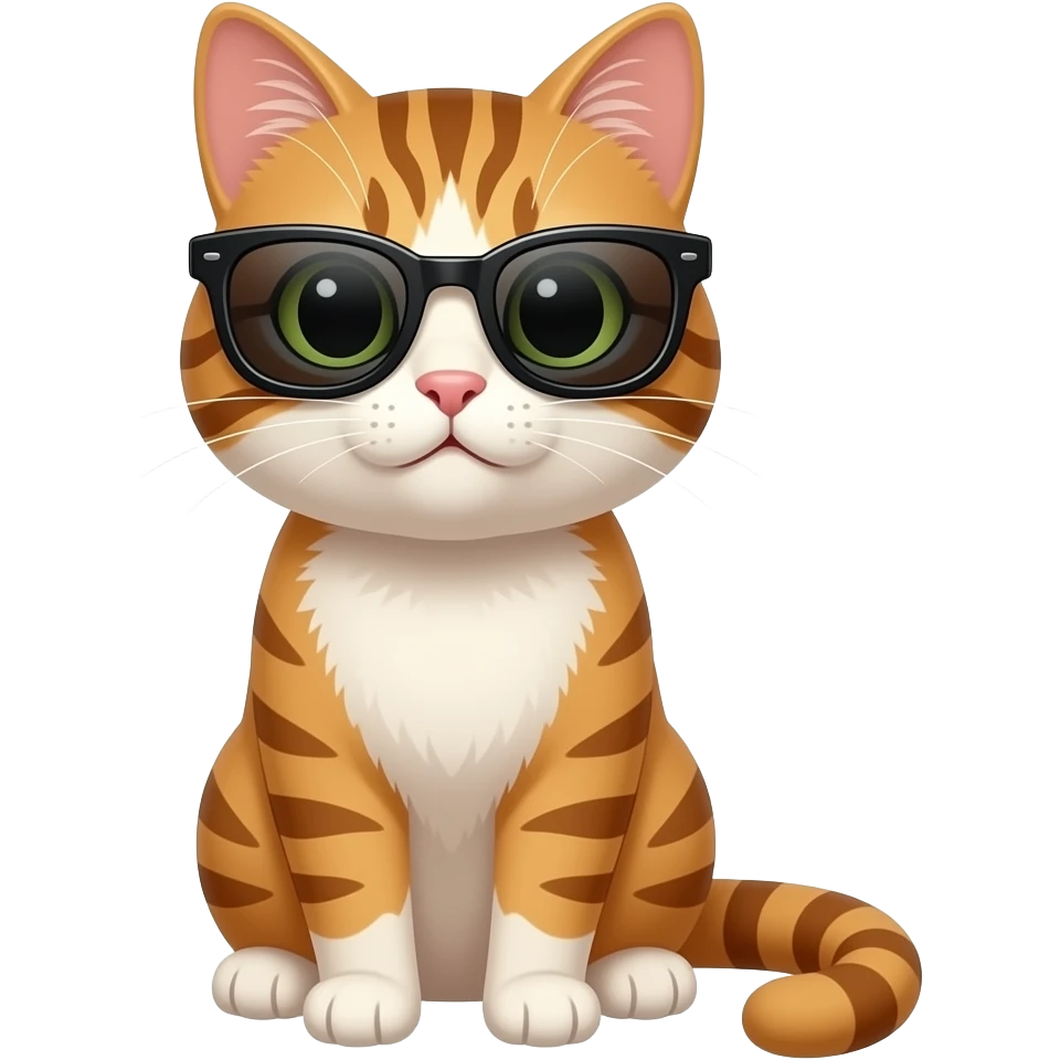 Cat wearing sunglasses emoji