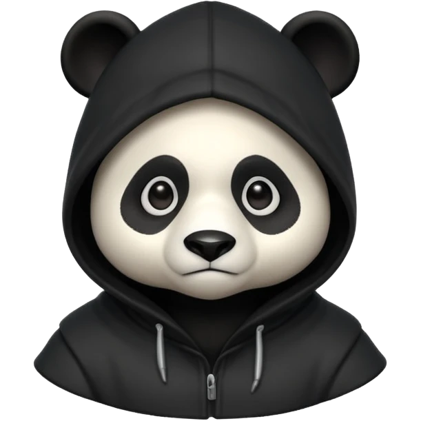 thief panda portrait, head and shoulders only, dark hood, secretive expression, stealthy burglar style, 3D cartoon, mobile game icon style, clean background, no text, no watermark
 emoji