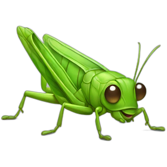 cute grasshopper emoji