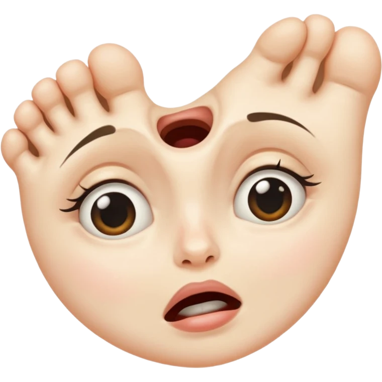 foot on face emoji