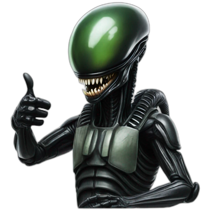 Xenomorph thumbs up emoji
