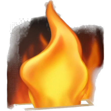 picture frame on fire  emoji