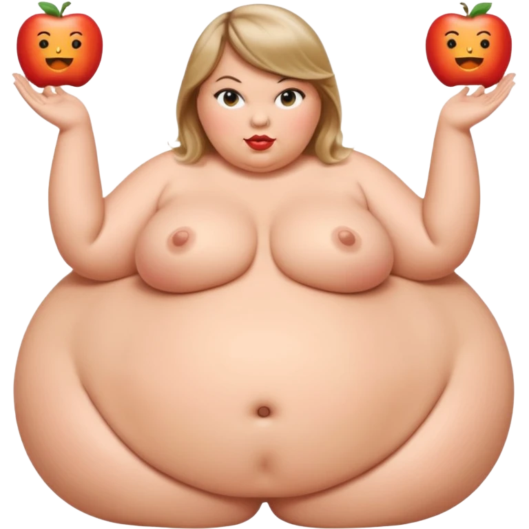 Taylor swift obesity  bigger bigger bigest take up the full screen  emoji