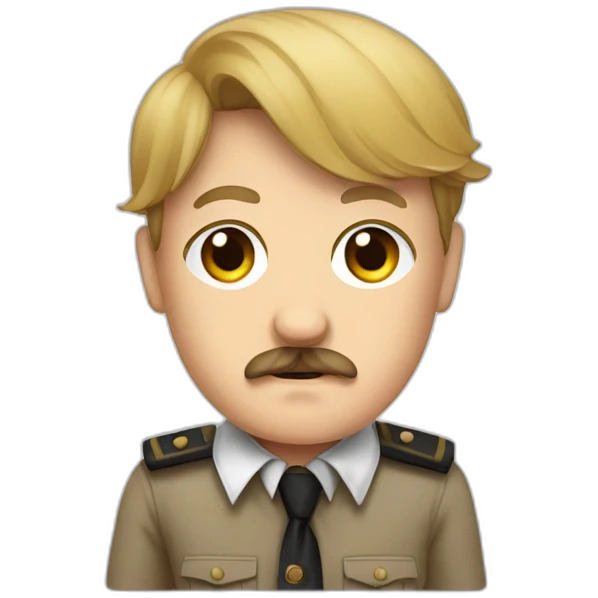 Hitler en avec une chemise emoji