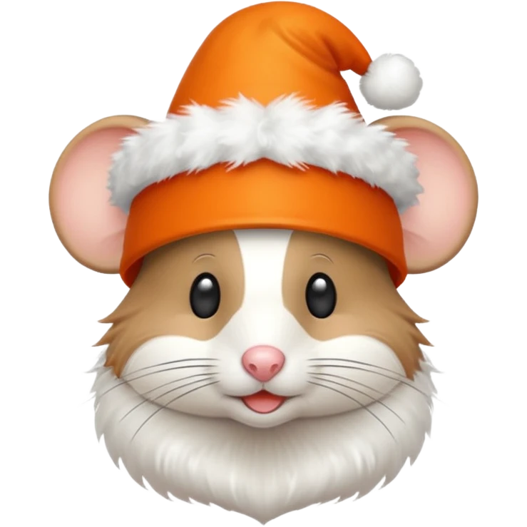 mouse with orange feathered hats emoji