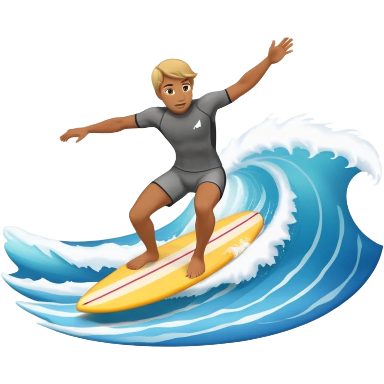 person surfing on a big wave emoji