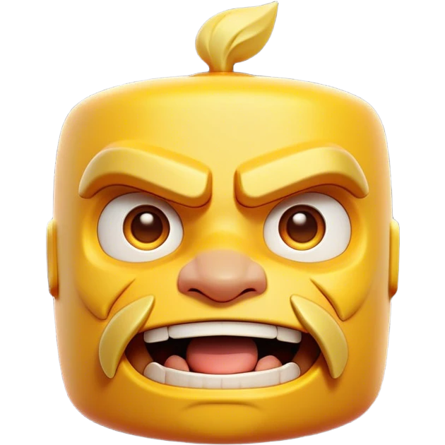 Clash of Clans aesthetic: Cinematic Playful Game Boy Portrait Emoji, rendered in a 3D vector-style similar to standard emojis with minimal shading and bold, simplified shapes. A compact, distinct form with signature details, softly glowing with a nostalgic gaming charm. Simplified yet unmistakably iconic, highly detailed and consistent, glowing with a soft radiance and high shine. Stylized with a touch of retro gaming magic and a soft glowing outline, capturing the essence of a beloved gaming relic with a friendly, playful manner! emoji