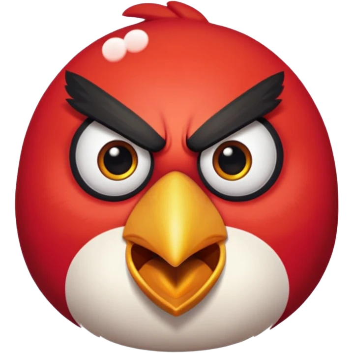 angry bird like in cartoon emoji