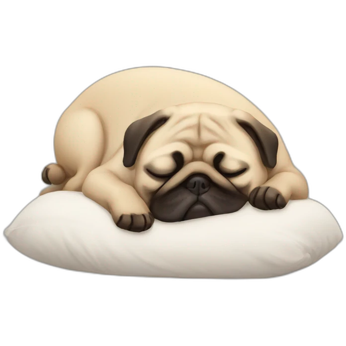 PUGsleeping emoji