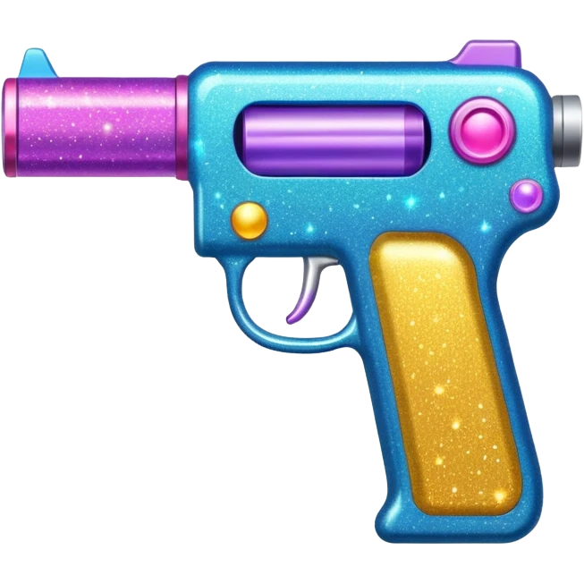 glitter gun emoji
