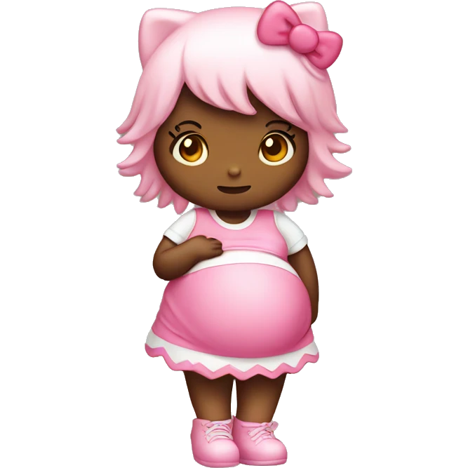 Pregnant hello kitty  emoji