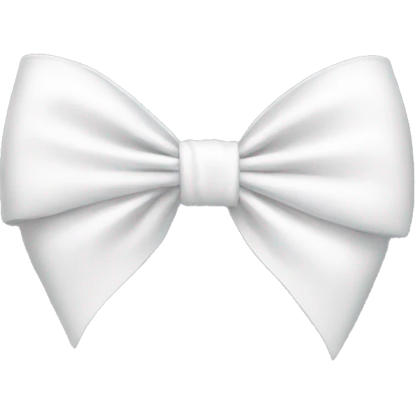 White bow emoji