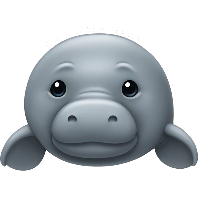 gray manatee emoji
