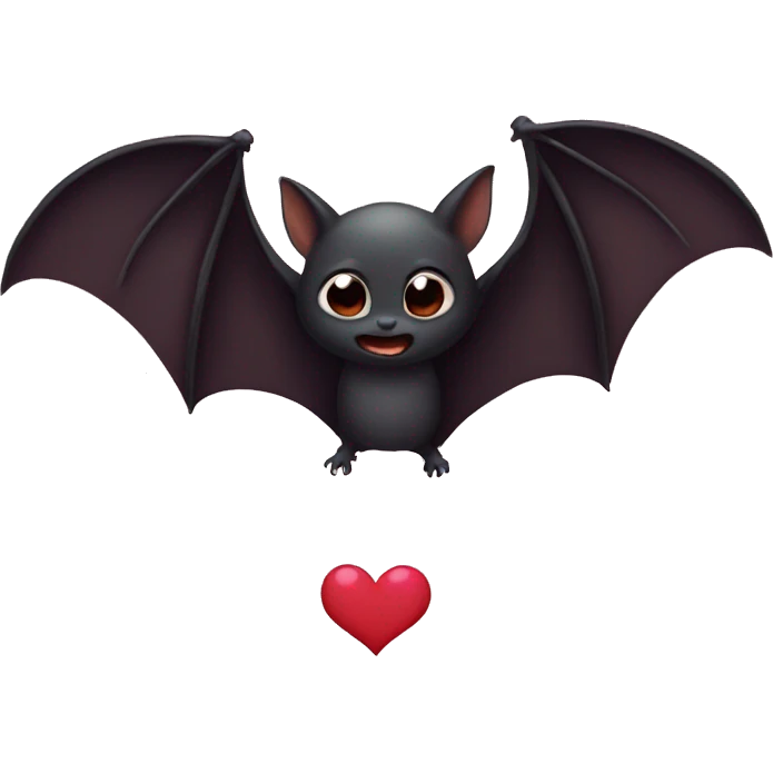 Bat love emoji