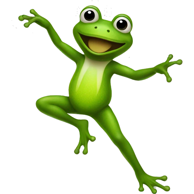 a dancing frog emoji