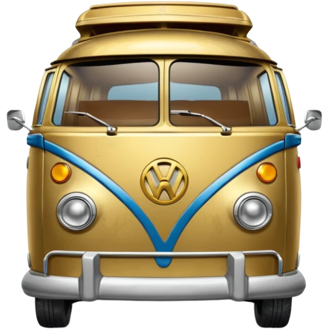 Hot wheels 1971 C-3po Volkswagen caravan with rear spoiler tarnished emoji