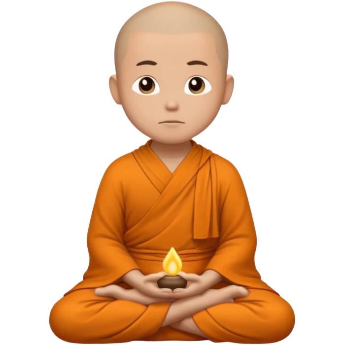 monk meditating in a peaceful way  emoji