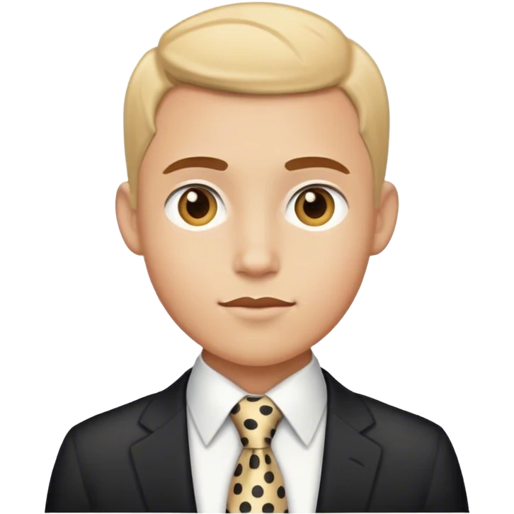 Spotty tie emoji