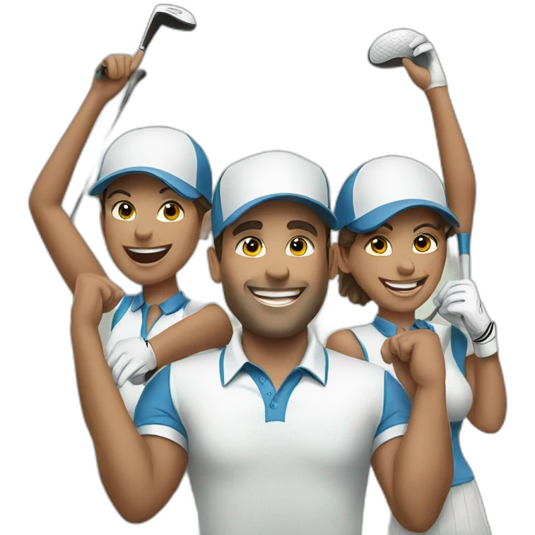 team-cheer-golf emoji