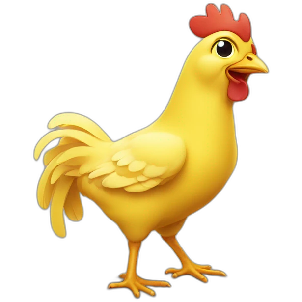 Little yellow chicken-laghing emoji