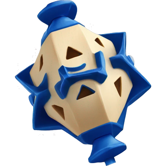Jewish dreidel a four-sided spinning top, played during the Jewish holiday of Hanukkah emoji