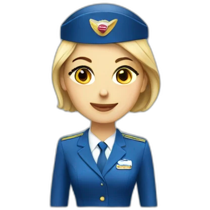 Air-hostess emoji