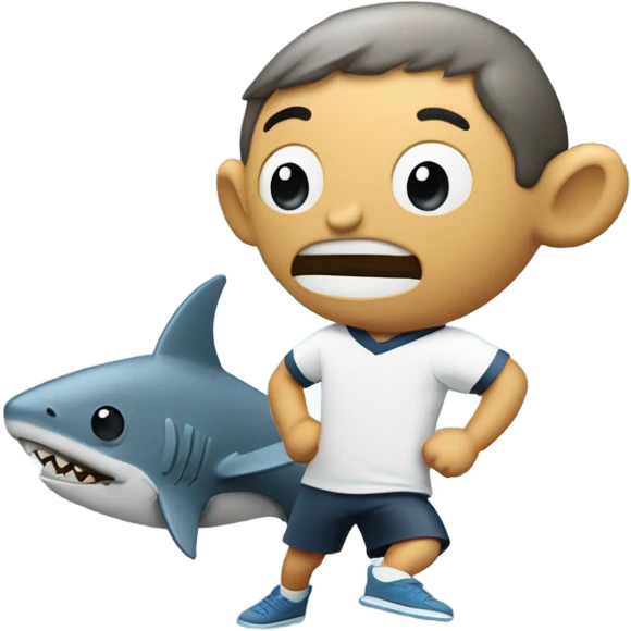 Una copa con un tiburon dentro  emoji