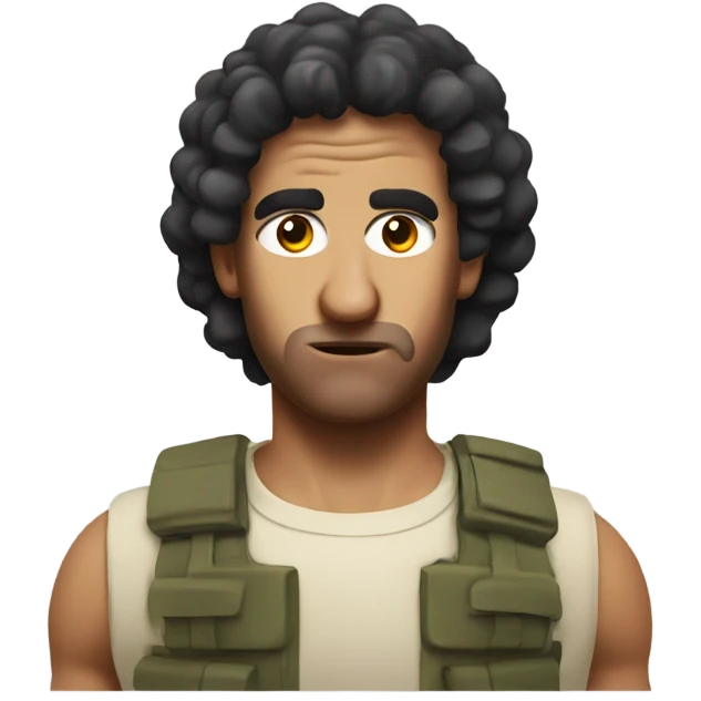 Make the sheep look like Rambo emoji