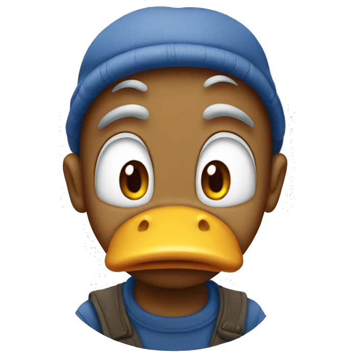 poor donald duck emoji