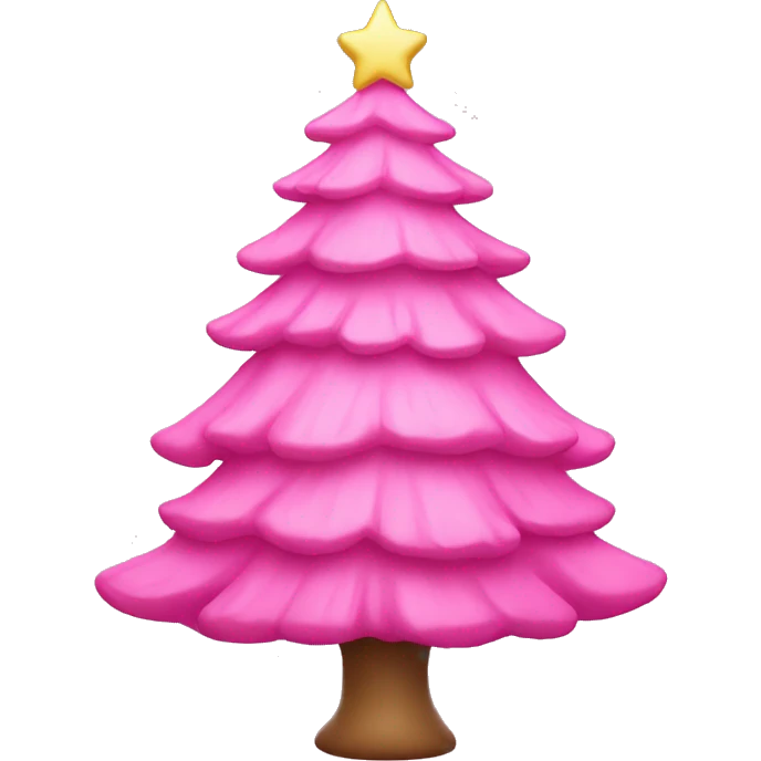 pink christmas tree  emoji