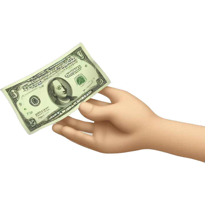 depositing money emoji