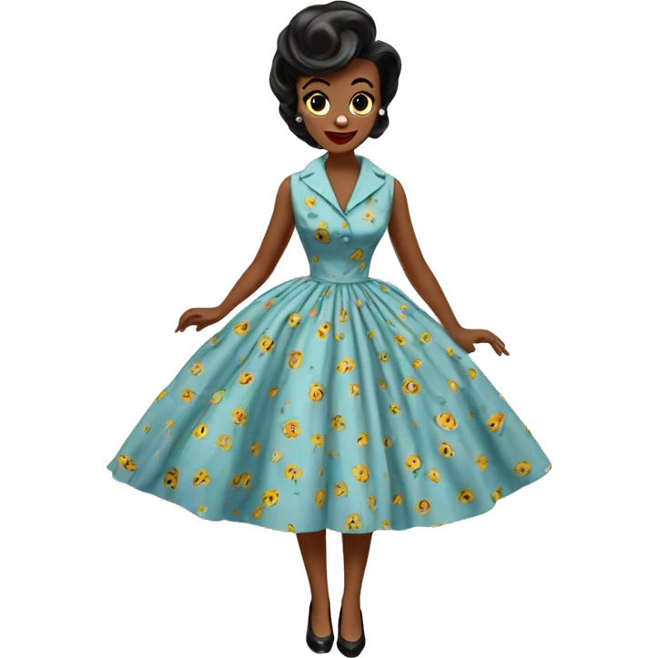 vintage 50's dress emoji