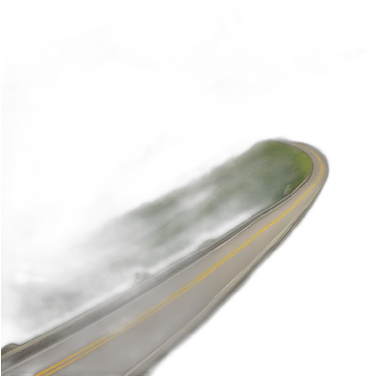 Road and mountain emoji